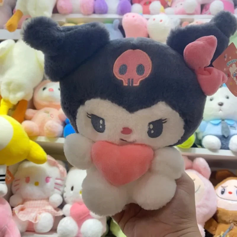 Peluche Hello Kitty Premium con Corazón Rosa (22cm)