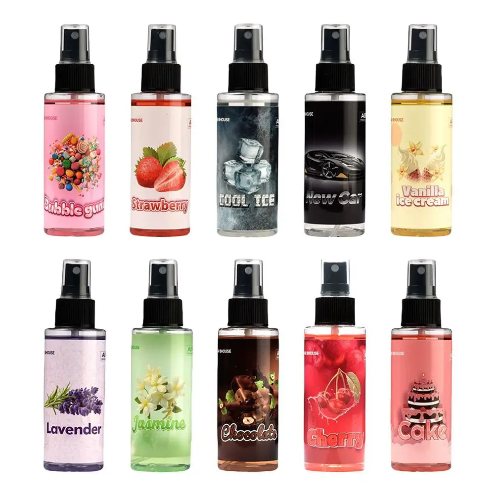 Aromatizante en Spray Premium para Auto o Perfume de Larga Duración para Carro (Varios Aromas).