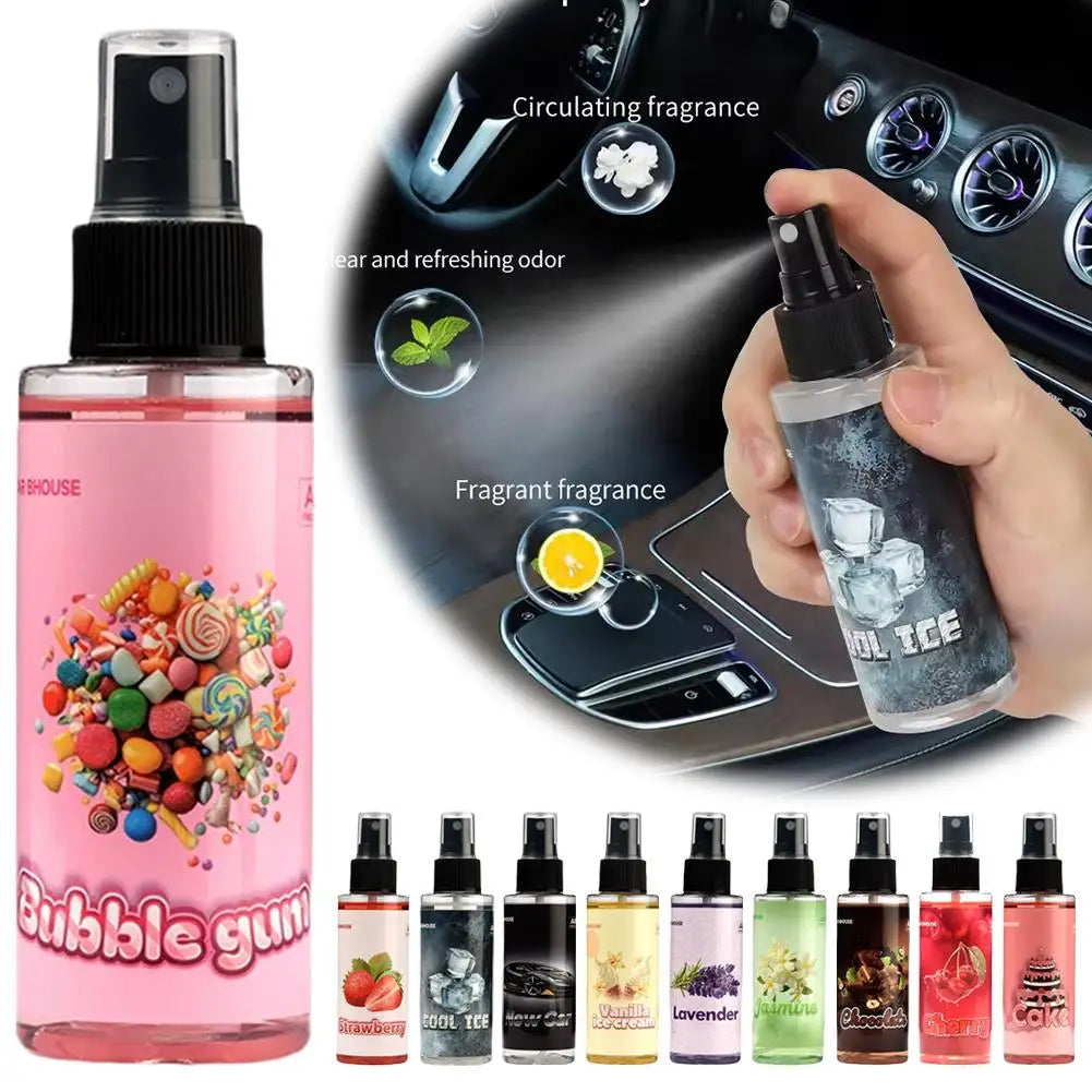 Aromatizante en Spray Premium para Auto o Perfume de Larga Duración para Carro (Varios Aromas).