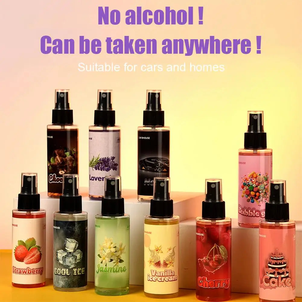 Aromatizante en Spray Premium para Auto o Perfume de Larga Duración para Carro (Varios Aromas).