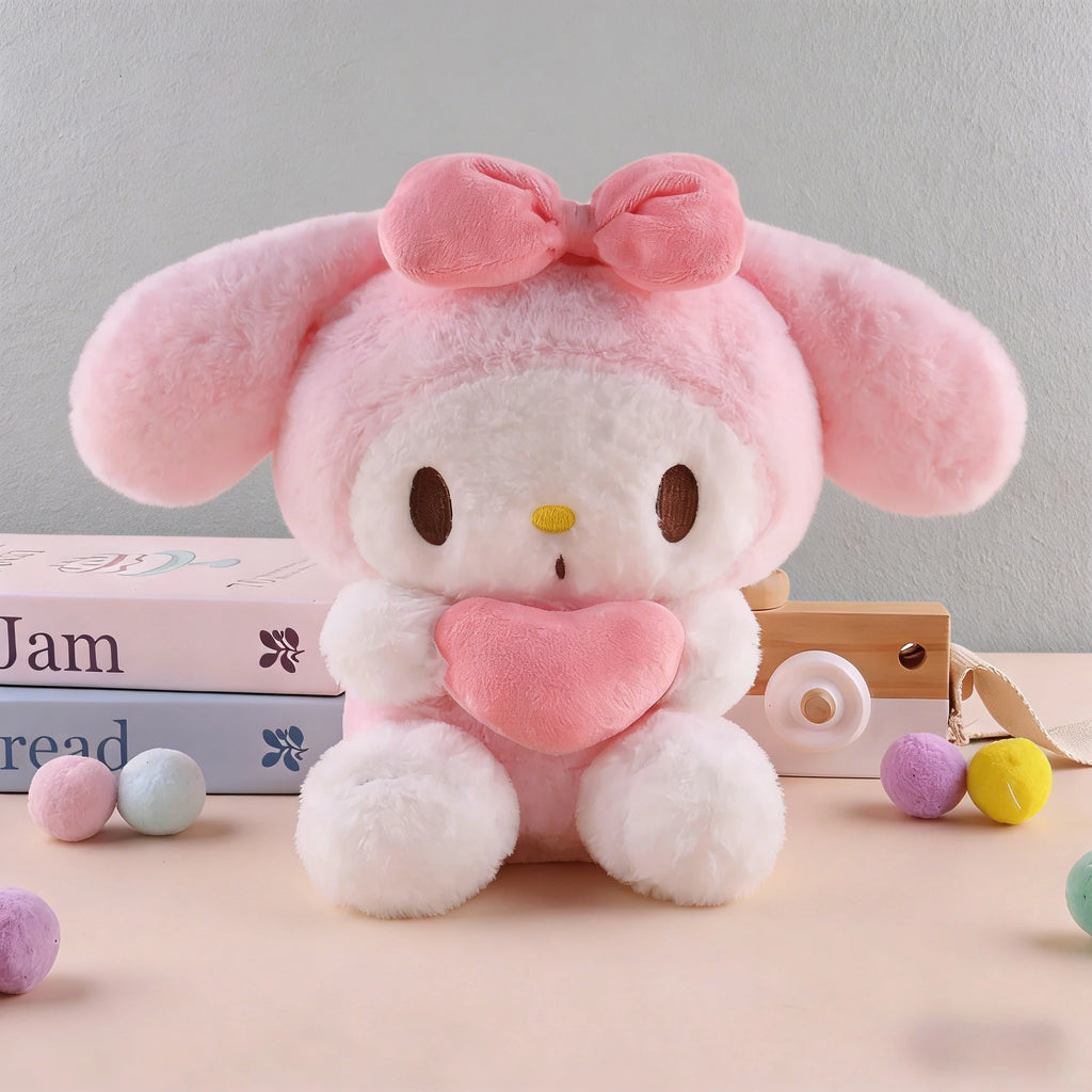 Peluche Hello Kitty Premium con Corazón Rosa (22cm)